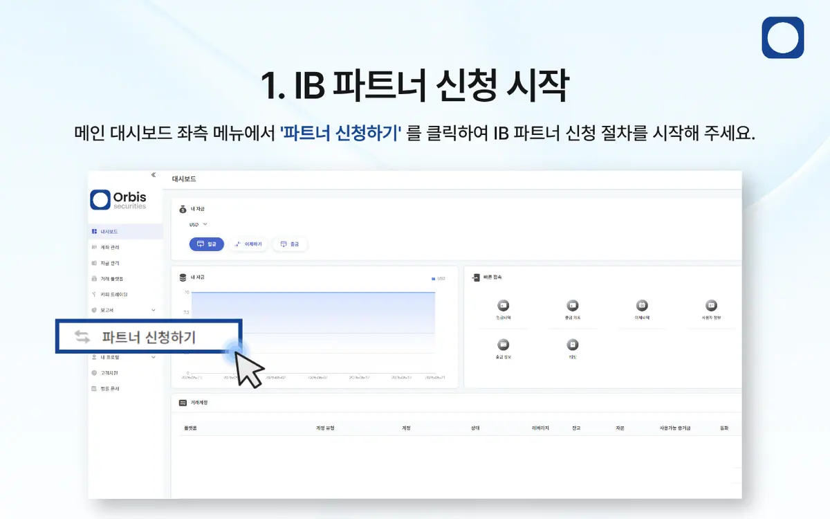 IB 파트너는 어떻게 신청하나요? 안내 화면 2